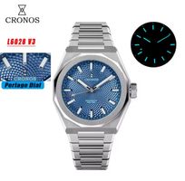 Cronos Automatik Uhr Herren Armbanduhr Edelstahl