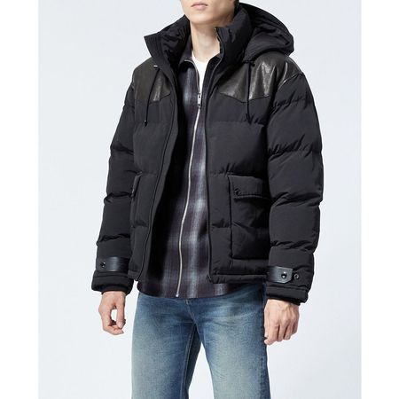 Schwarze Steppjacke mit Western-Details Kooples NEU