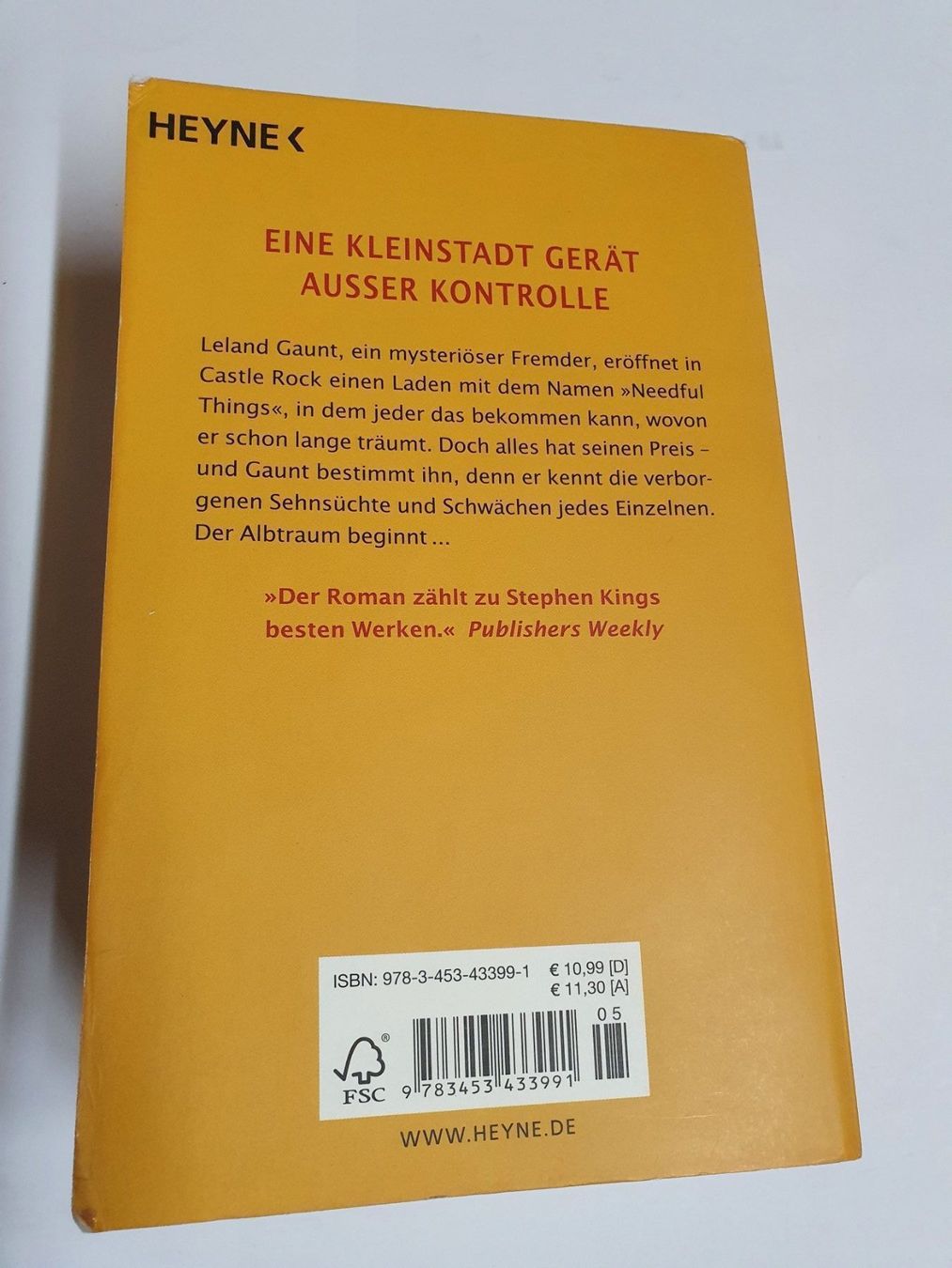 Libri: Stephen King -in einer kleinen Stadt – Usato da Oberdorf BL venduto da BaldenEagle 2