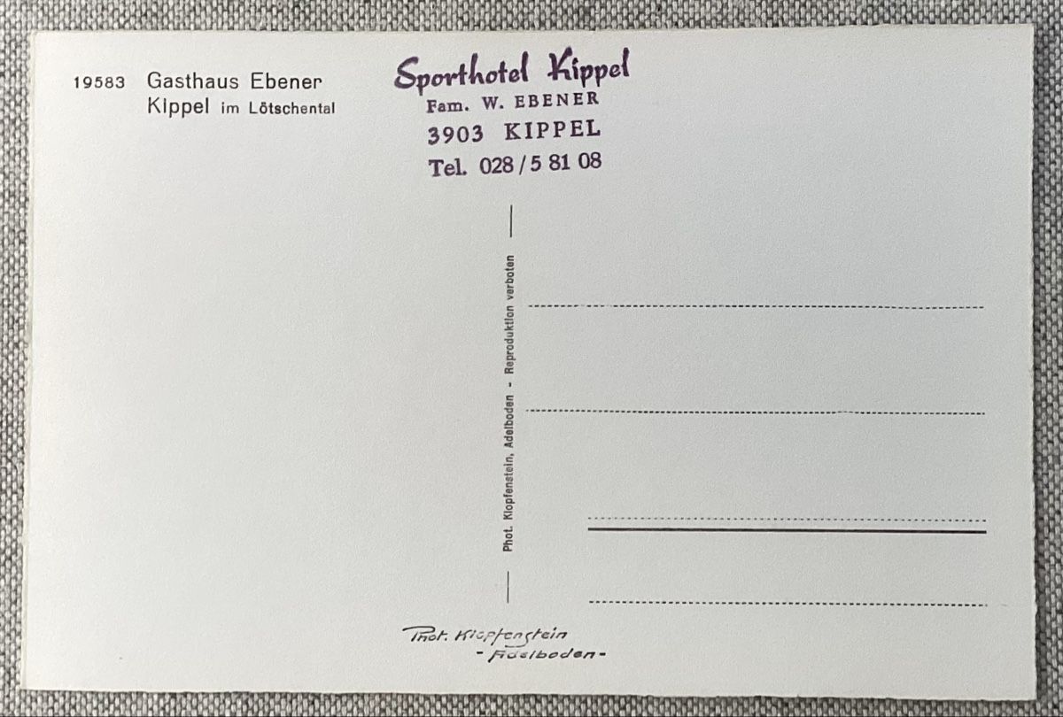 Cartoline postali: Kippel im Lötschental – Usato da Reinach BL venduto da Linda013 1