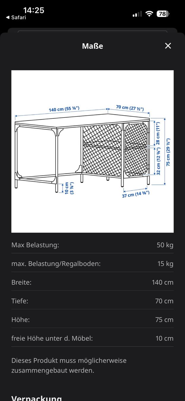 Ikea Scrivanie: Fjällbo Schreibtisch – Usato da Kriens venduto da nor_9f7v 1