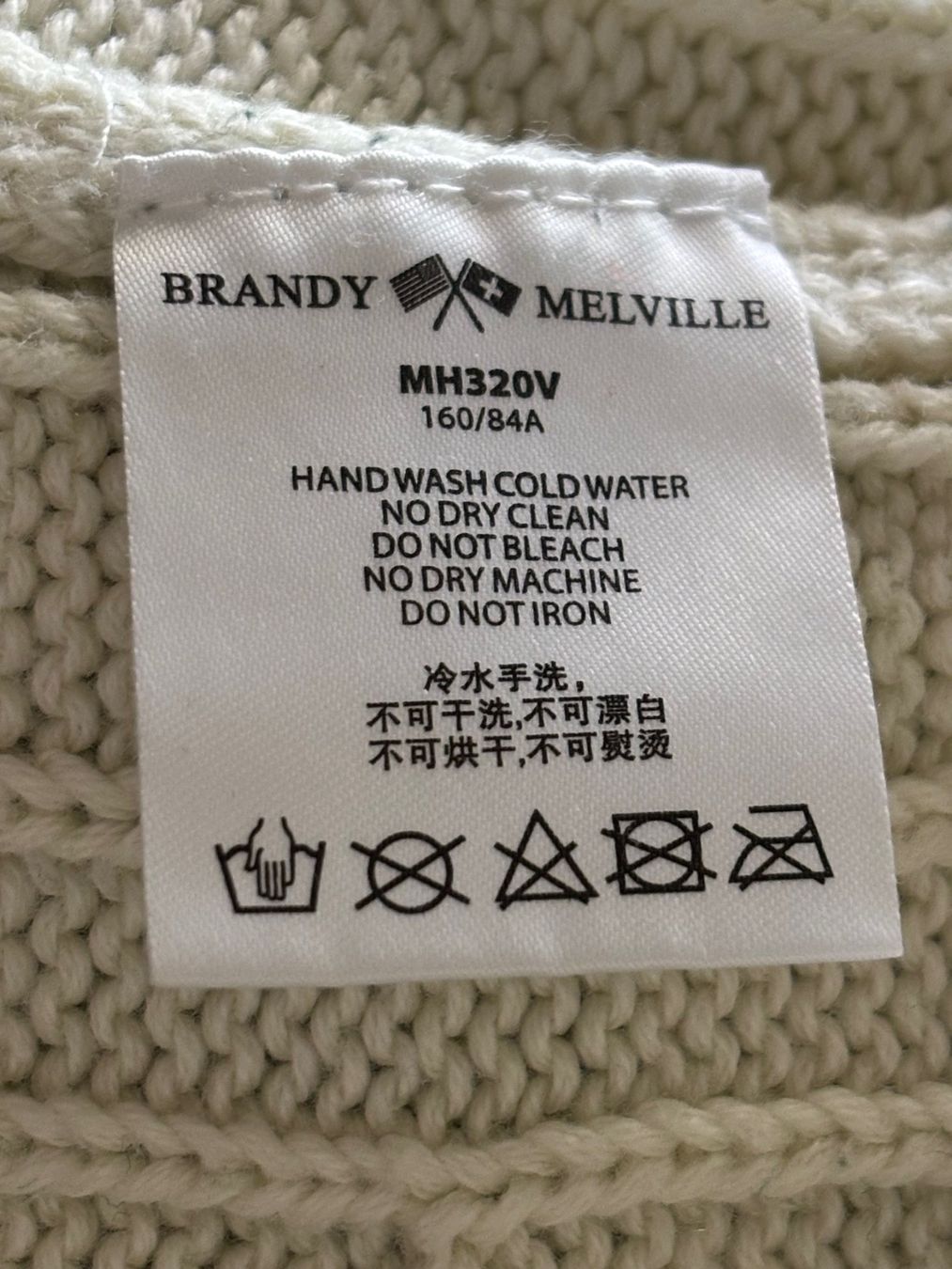 Brandy Melville Pullover & Sweatshirts: Pull en coton femme rayé vert et blanc, taille ample – Gebraucht aus Grand-Lancy von hip_2rbd 3