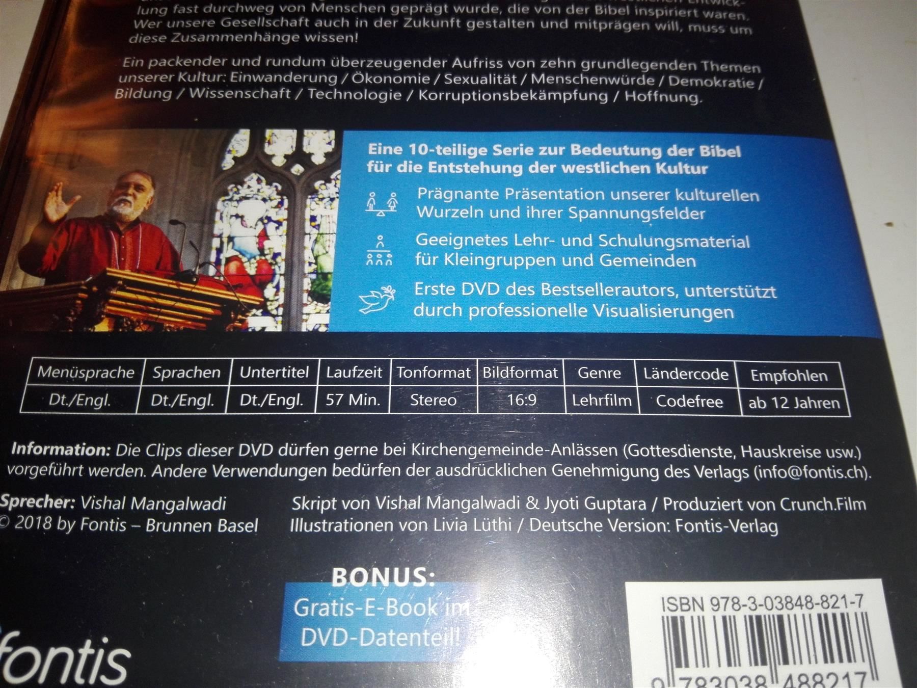 Alle DVDs: Fundamente      (Vishal Mangalwadi) – Gebraucht aus St.Galllen von elkaphone 4