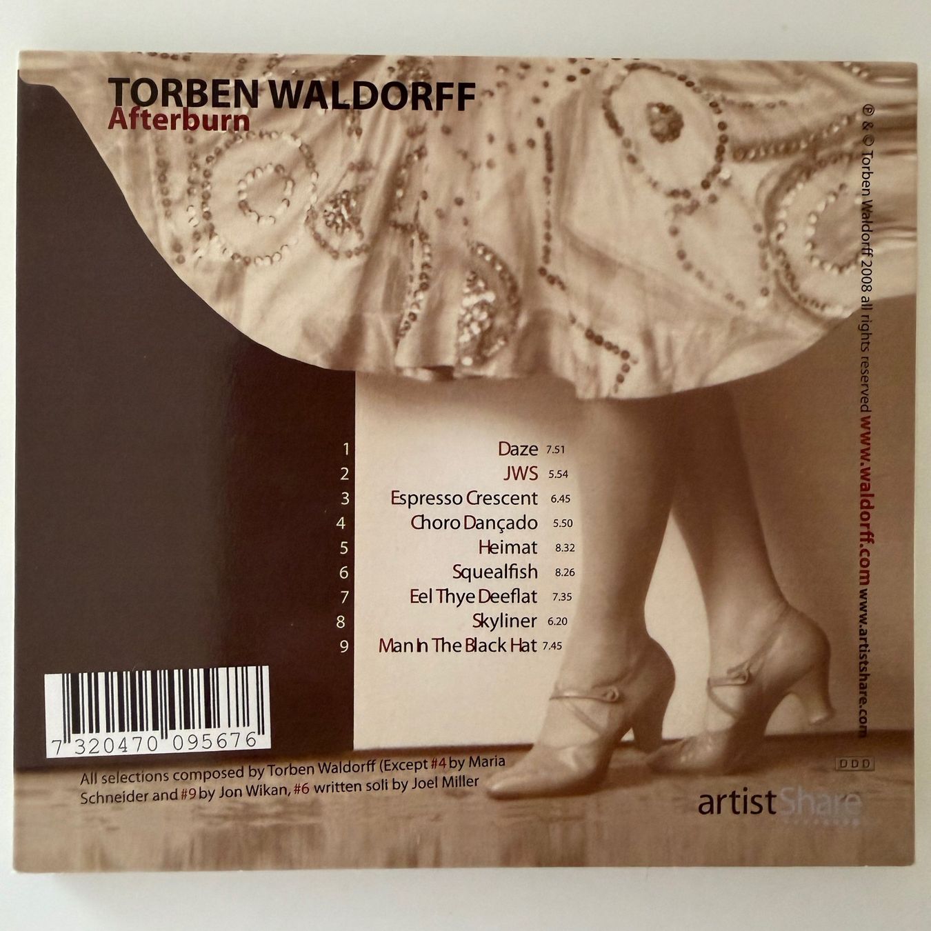 CD: Torben Waldorff - Afterburn (CD) McCaslin / Sam Yahel – Usato da Zug venduto da Mirare9 5