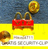 McDONALD'S VIP SCHMUCK-PIN GLDIG CUTOUT GLASIERT SECURITY-CL