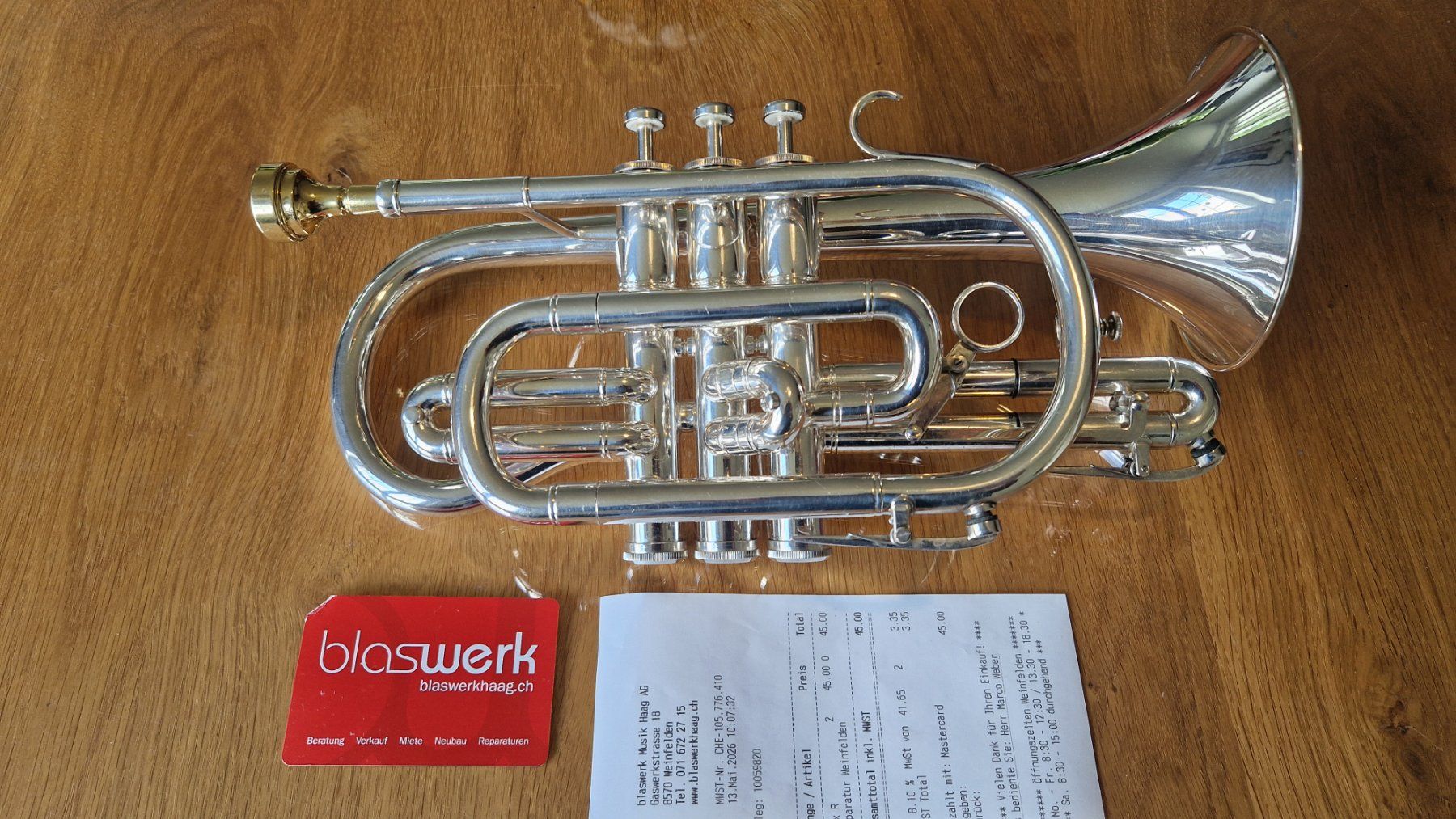 Besson Strumenti musicali: Kornett Bb Besson – Nuovo (secondo la descrizione) da Wängi venduto da mas_7ldd