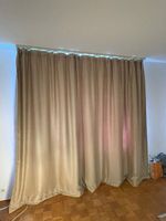 Vorhäng, lärmredizierend and blickdicht, Beige, guter Zustan