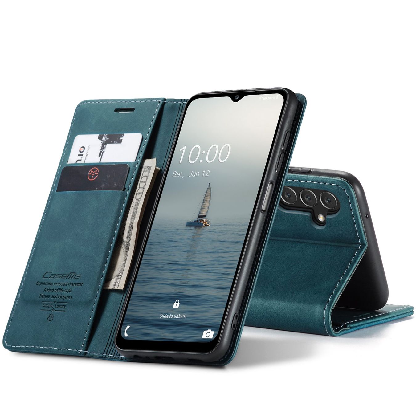 Samsung Coques & Protection écran: Galaxy A15 - étui à rabat support portefeuille noir – Neuf avec emballage d'origine à Morges par DigiAC