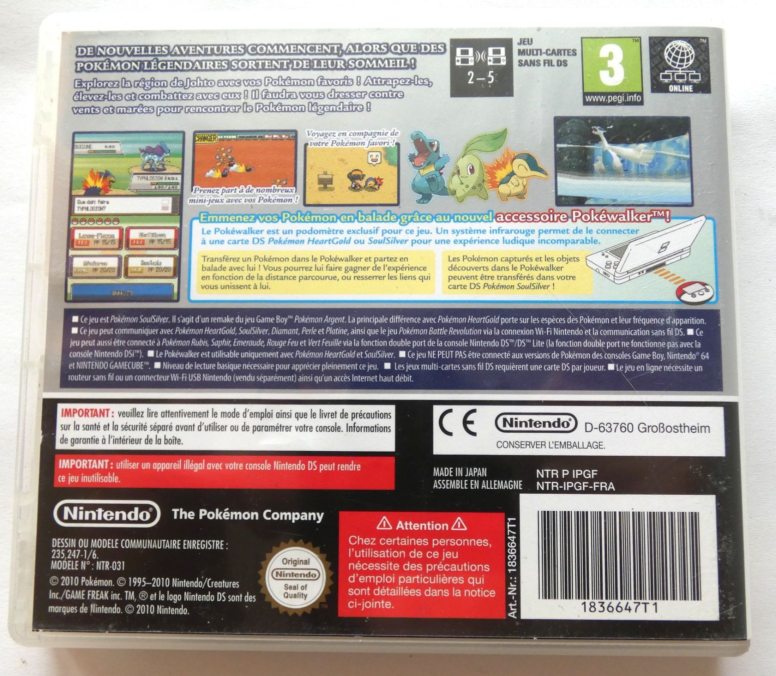Pokémon Jeux: Nintendo DS - POKEMON Version Argent Soulsilver – D'occasion à La Sarraz par classicworldcoins 1