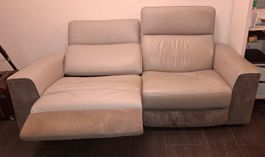 Bequemes Ledersofa u Sessel mit Relaxfunktion - komfort Sofa