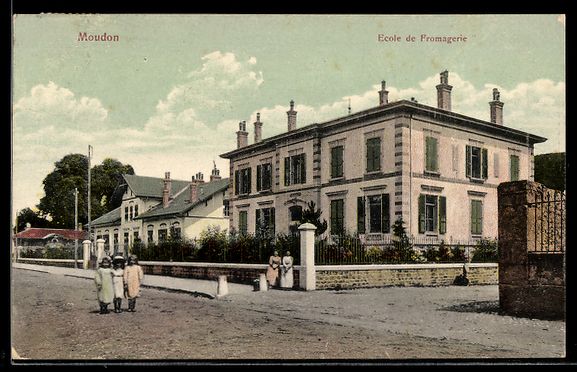 Cartoline postali: AK Moudon, Ecole de Fromagerie – Usato da Berlin venduto da bartko-reher