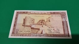 Libanon 25 Livres Banknote, Top  Rarität!
