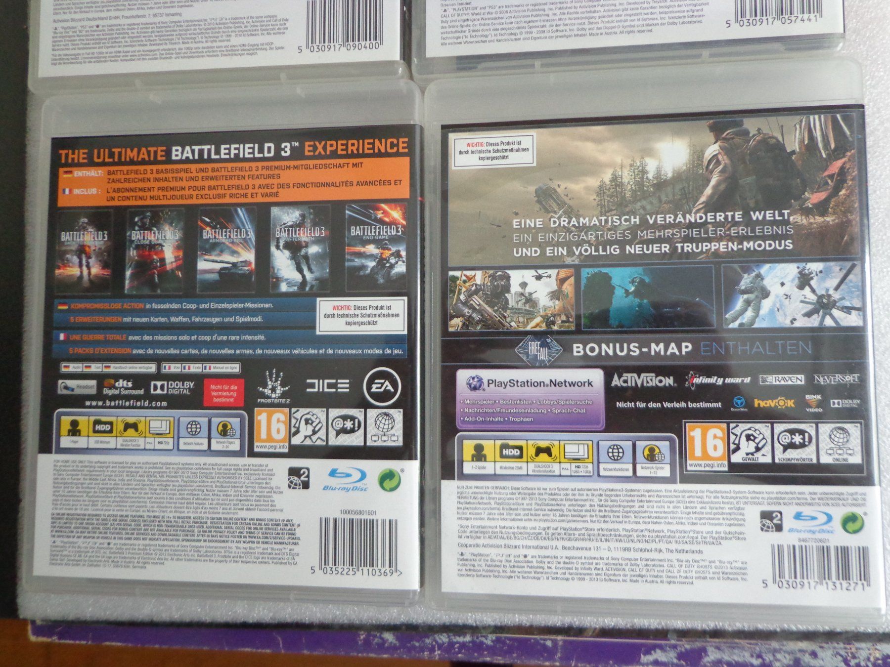 Sony Spiele: PS 3, 4 Spiele kpl. – Gebraucht aus Hinterkappelen von Roku5 6
