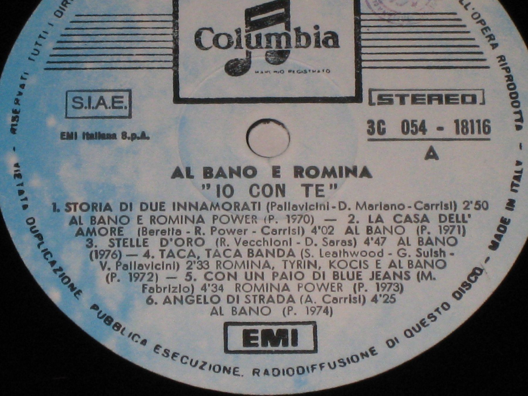 Dischi in vinile: LP - AL BANO & ROMINA - IO CON TE – Usato da Steckborn venduto da Quo7 1