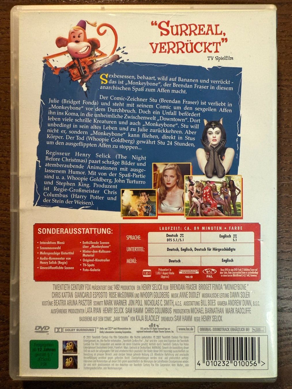 Tutti i DVDs: Monkeybone – Usato da Zürich venduto da FilmFreunde 1