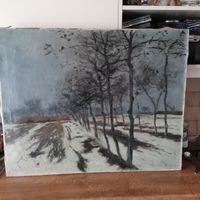 Inverno. Olio su tela.