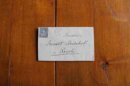 1865 Faltbrief m Inhalt, Colombier n Basel