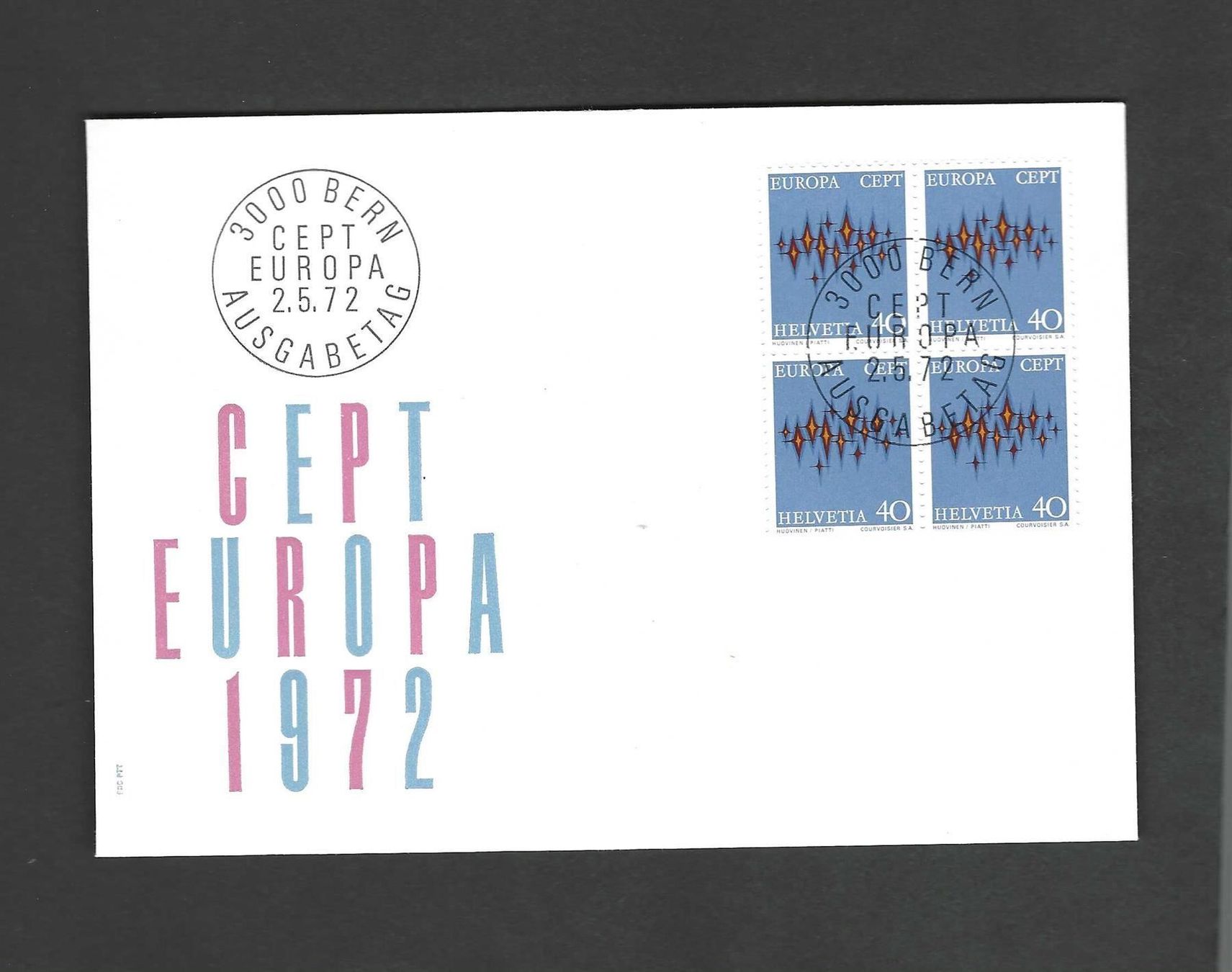 Tutti i francobolli: CH FDC Viereblock 1972 – Nuovo e nell'imballaggio originale da Koblenz venduto da Markenhimmel