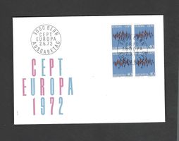 CH FDC Viereblock 1972