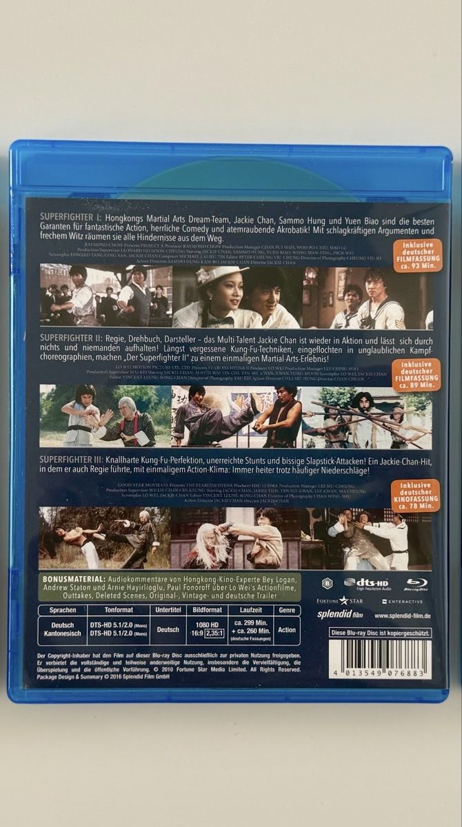 Tutti i DVDs: Superfighter 1, 2, 3 Blu-ray, Jackie Chan – Usato da Couvet venduto da Aura_aura 2