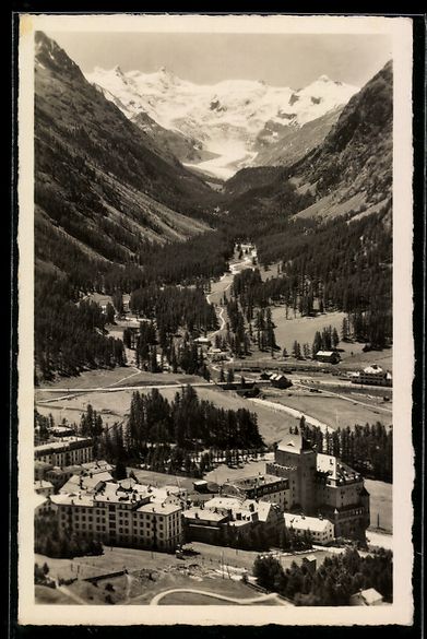 Ansichtskarten: AK Pontresina, Rosegthal, 1931 – Gebraucht aus Berlin von bartko-reher