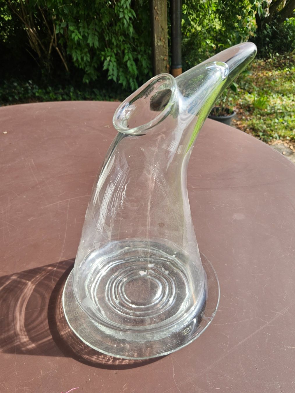 Lanterne: Windlicht aus Glas mit Teller – Usato da Volketswil venduto da Lokitier