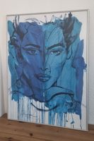 Bild Rolf Knie Kunstdruck Blaue Frau mit Rahmen Swiss Vario