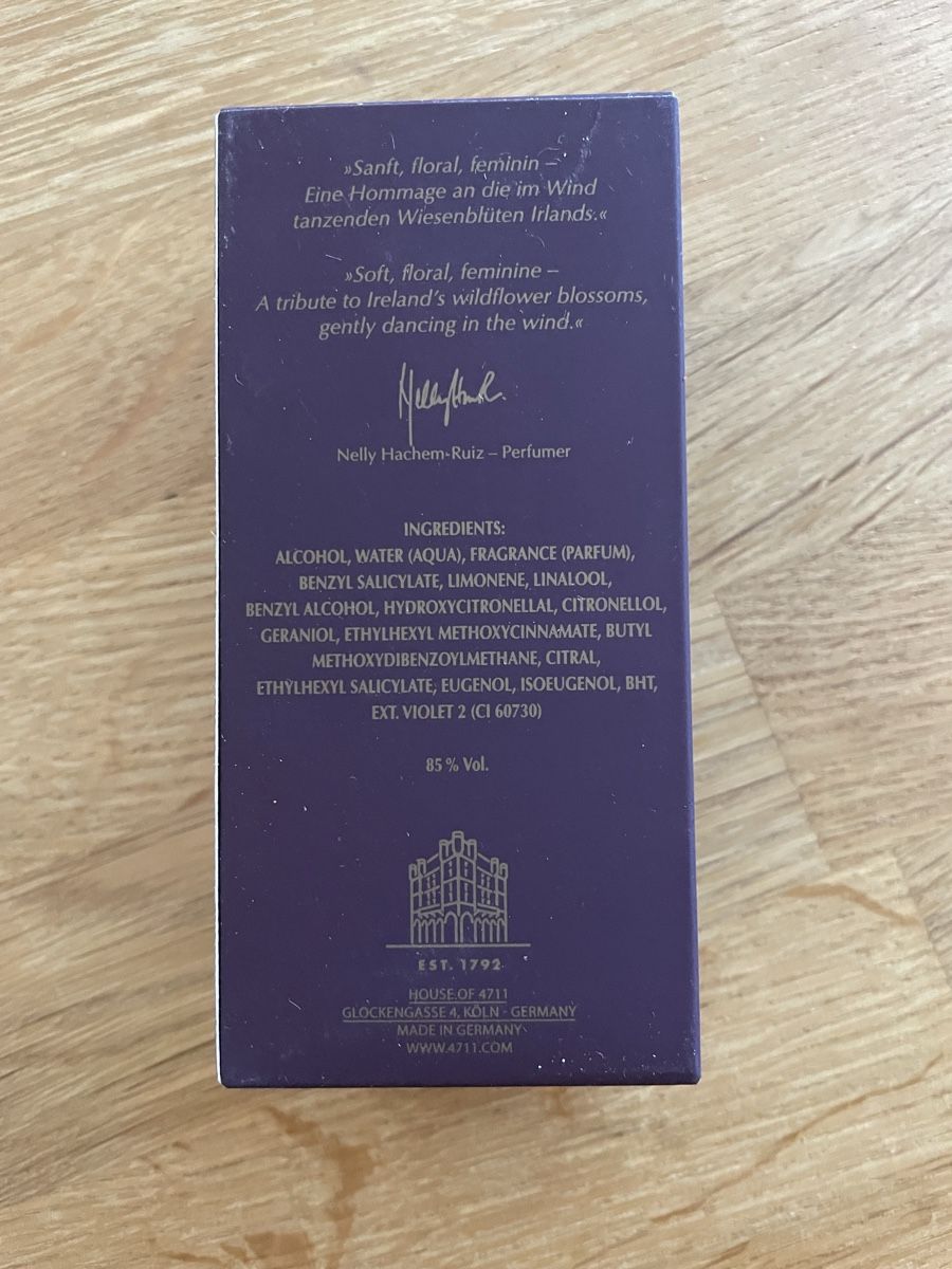 4711 Profumi & Eau de Toilette: 4711 Acqua Colonia Intense Floral Fields 50ml – Nuovo (secondo la descrizione) da Zürich venduto da Abraflu 2