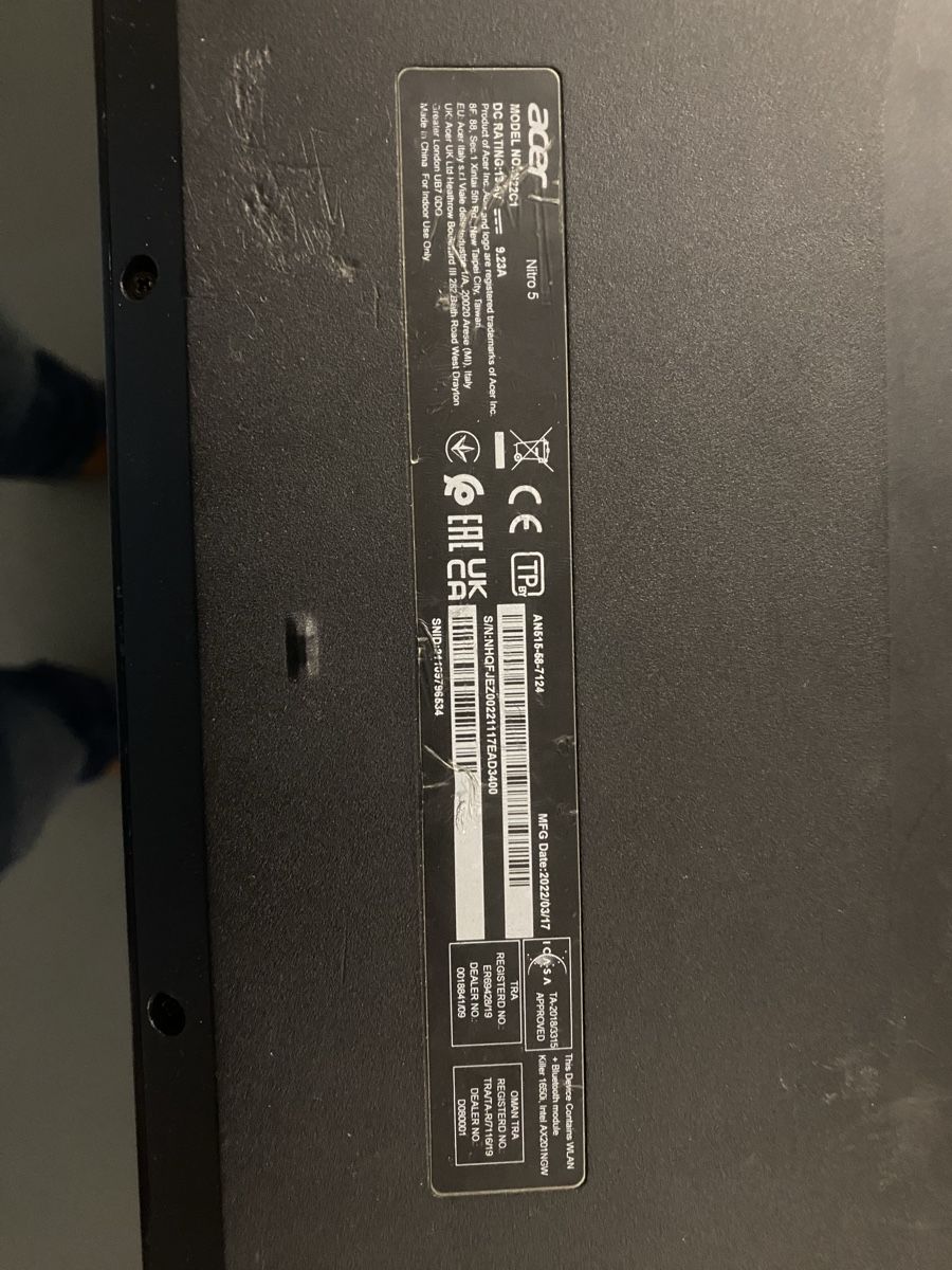Acer Notebook: Acer Nitro 5 Gaming Laptop – Difettoso da Zürich venduto da Tavares2077 6