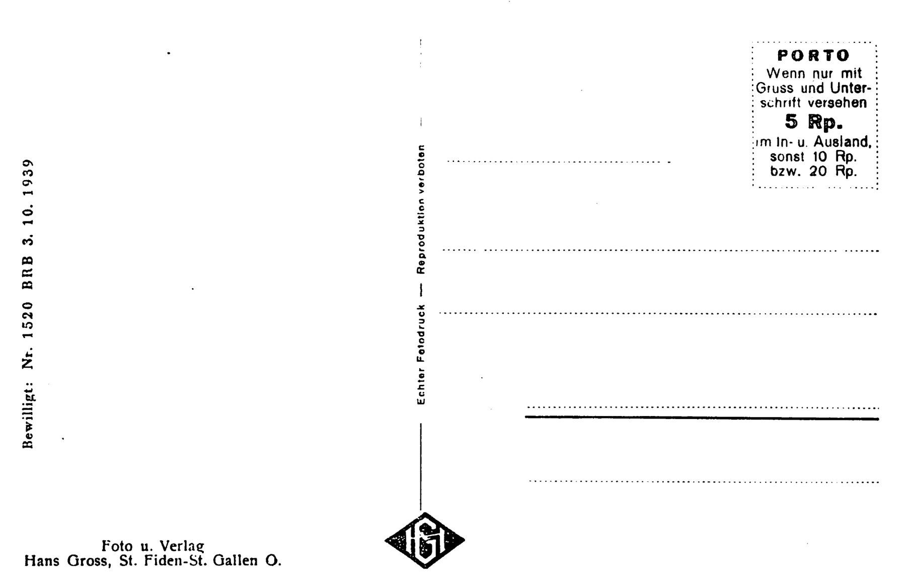 Cartoline postali: Herisau – Usato da Ottikon b.Kemptth. venduto da Neptun1974 1