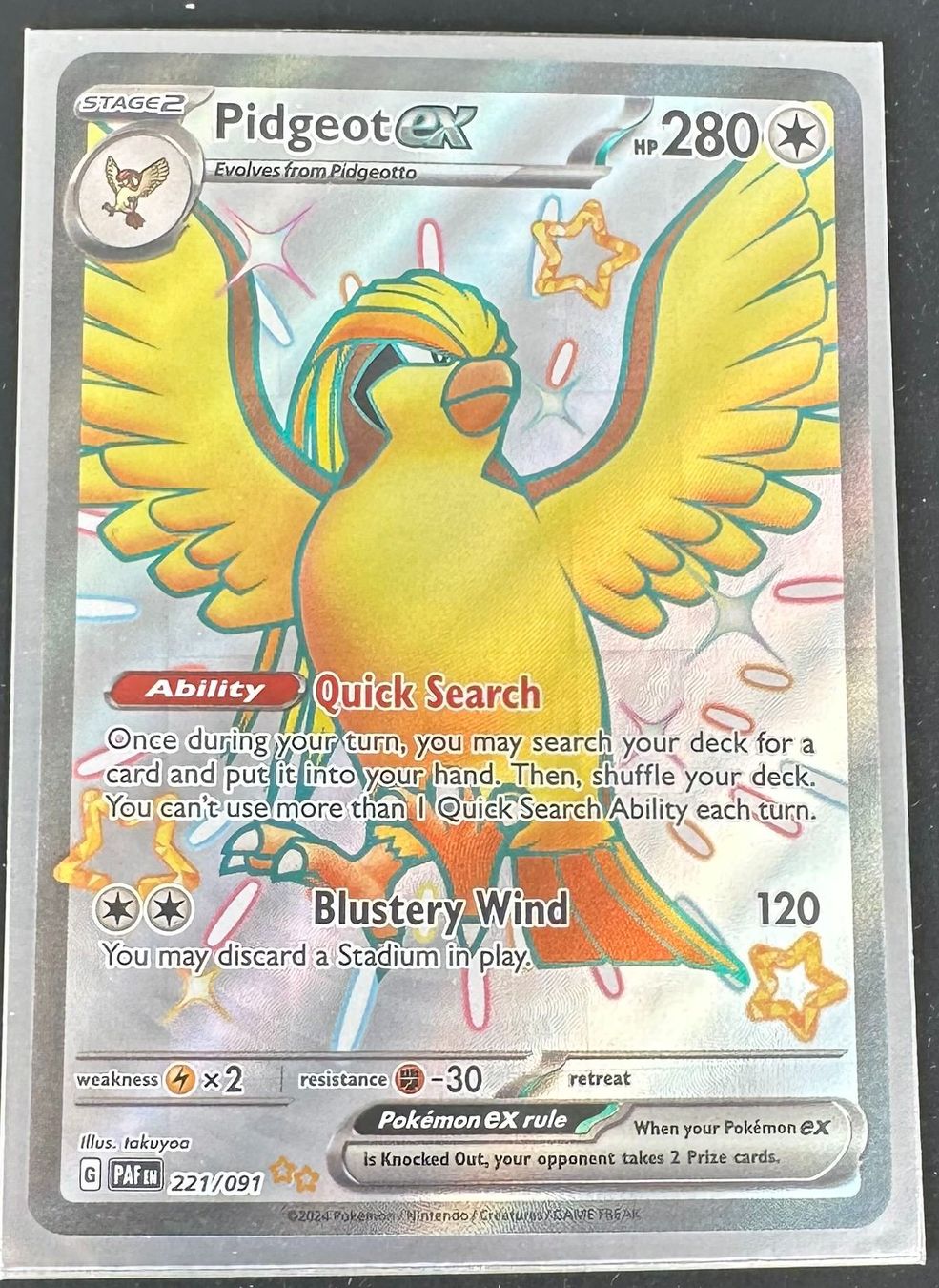 Pokémon Carte collezionabili: Pidgeot ex 221/091 Englisch Pokémon – Nuovo (secondo la descrizione) da Dübendorf venduto da TrimTrend