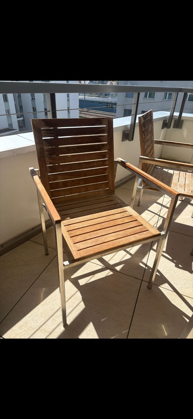 Livique Set de table et chaises: Holztisch Balkon & 4 Stühle – D'occasion à Einsiedeln par LulinaG 3
