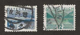 Briefmarken Österreich 1932 AT 531,534 Vollstempel
