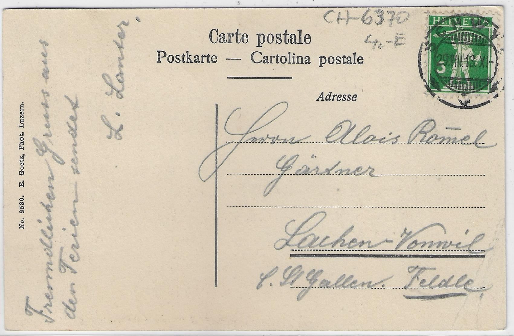 Cartes postales: Seelisberg - Grand Hotel Sonnenberg – Antique à Ettingen par Kartenplanet 1