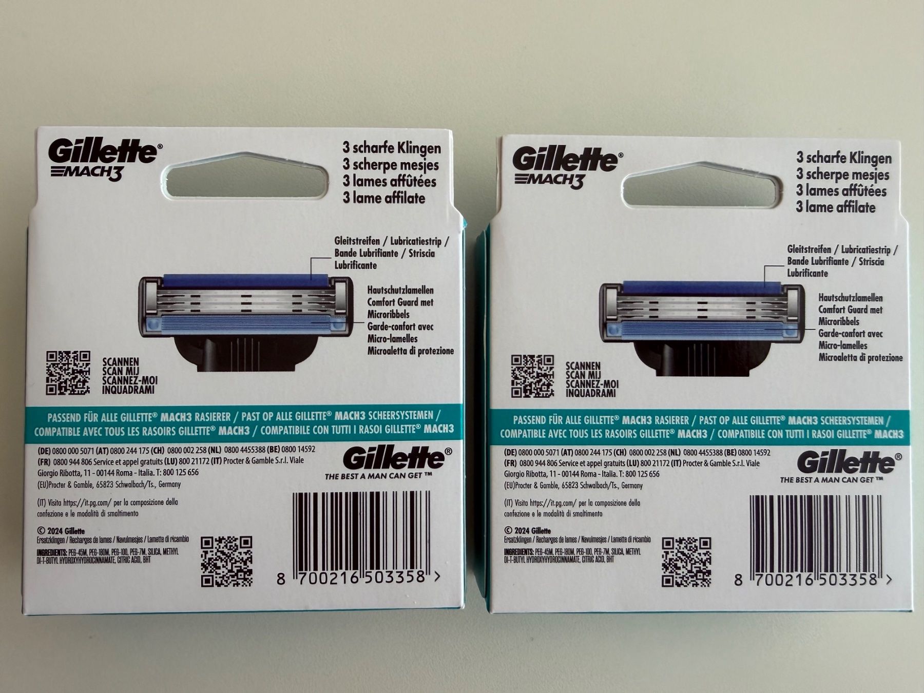Gillette Rasoi & Lamette da barba: Gillette Mach3, 12 pcs – Nuovo e nell'imballaggio originale da St-Gingolph venduto da GoldenKeys 1