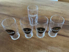Lot de 5 verres à bière Guinness