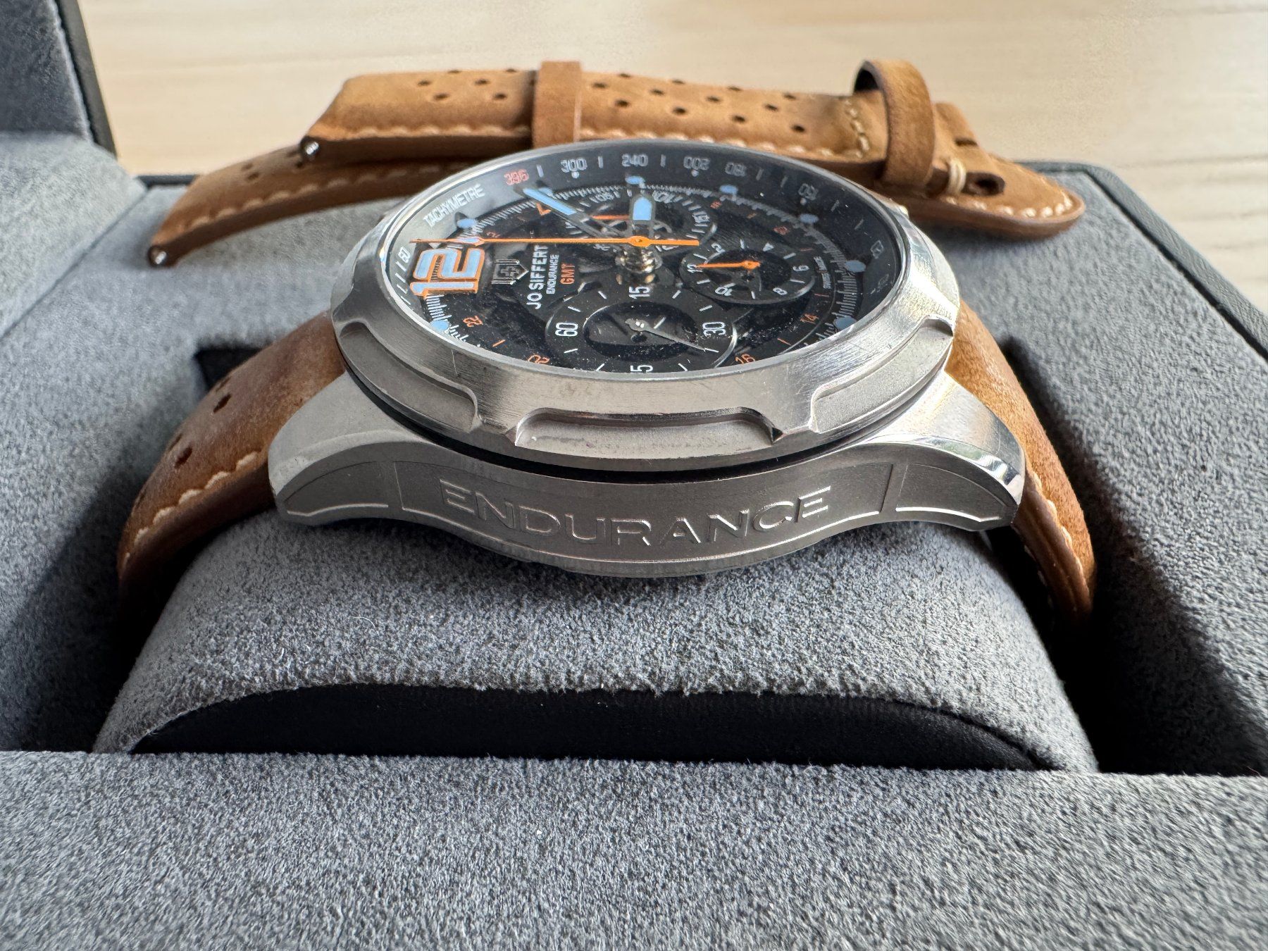 Orologi: Jo Siffert Chronograph endurance GMT Edition limitée – Usato da Vuadens venduto da 0vomaltine 3