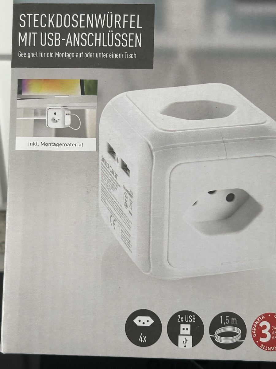 Spine: Steckdosemwürfel mit USB anschlüssen – Nuovo e nell'imballaggio originale da Frauenfeld venduto da berk39