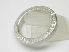 Ring Silber 925 Hammerschlag Gr. 57