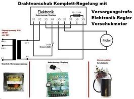 00196 - 24V Drahtvorschub Regelung kompletter Schweissdraht