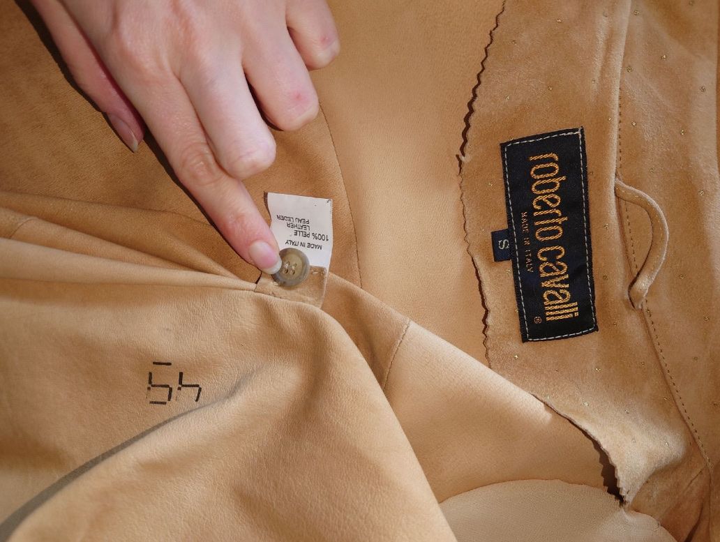 Roberto Cavalli Giacche: ROBERTO CAVALLI luxury leather jacket - vintage – Usato da Baden venduto da agora_newgeneration 2