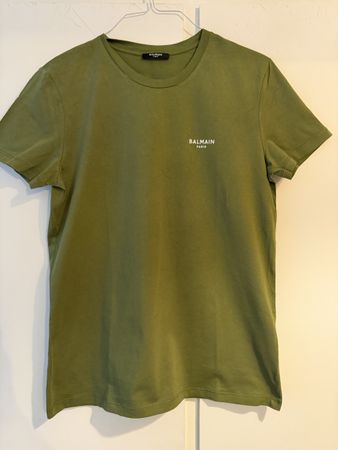 Maglietta Balmain Paris verde militare taglia M uomo. 59
