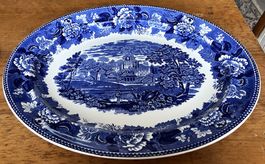 Wedgwood of Etruria Servierplatte oval Landscape England
