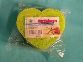Massageschwamm in Herzform, Caribbean