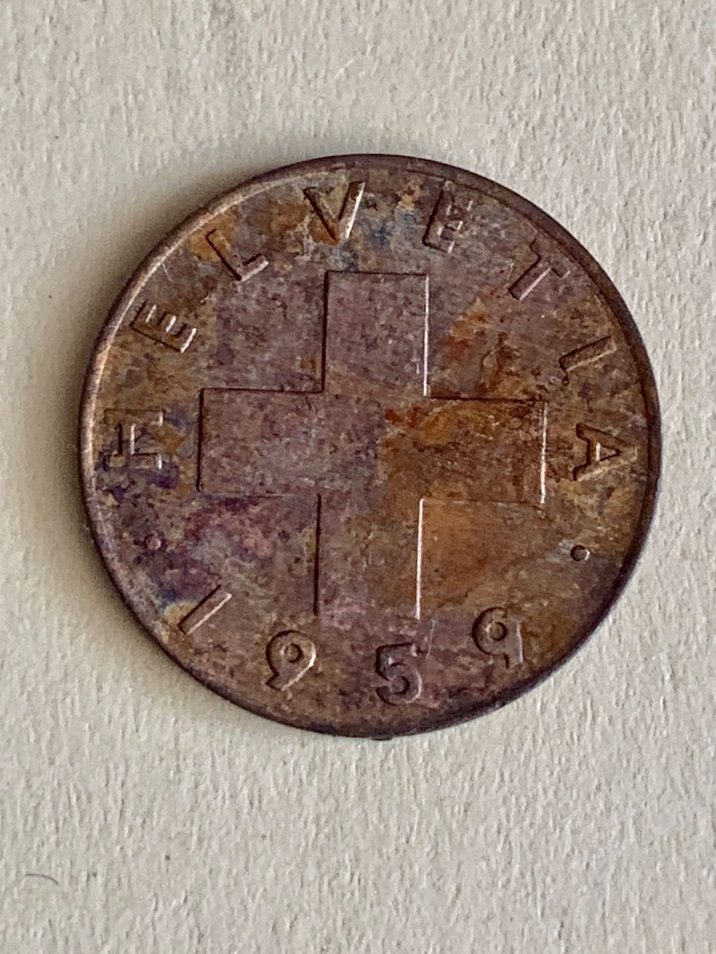 Tutti le monete: 1 Centime 1959 Berne - Vorzüglich / Superbe – Usato da LE LIGNON venduto da Katanaion