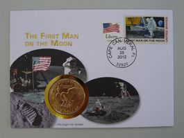 2012: Numisbrief FIRST MAN ON THE MOON, limited