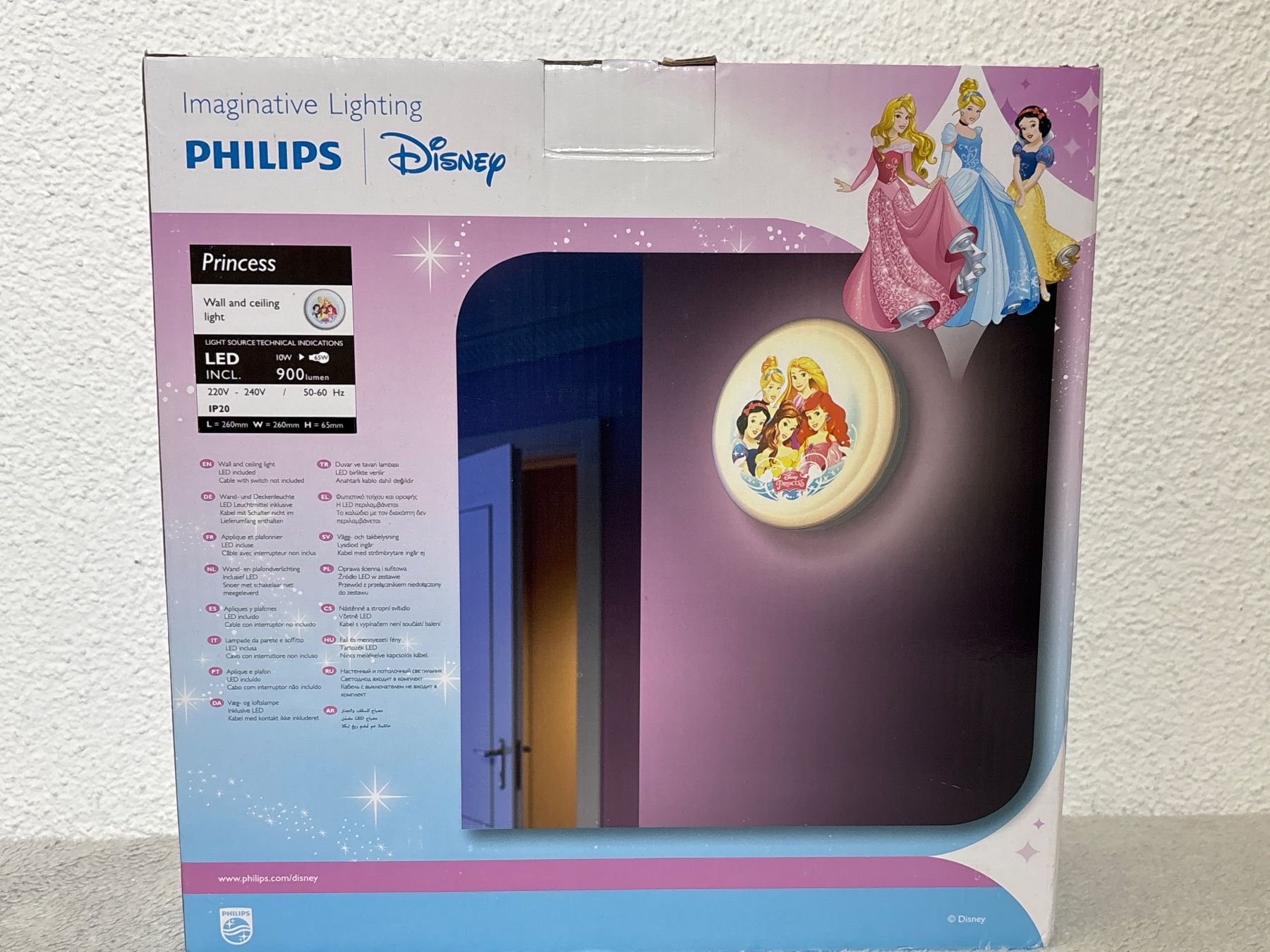 Philips Lampade: Philips Disney Princess Wand- und Deckenleuchte, LED – Nuovo e nell'imballaggio originale da Oberegg venduto da MR-shop 1