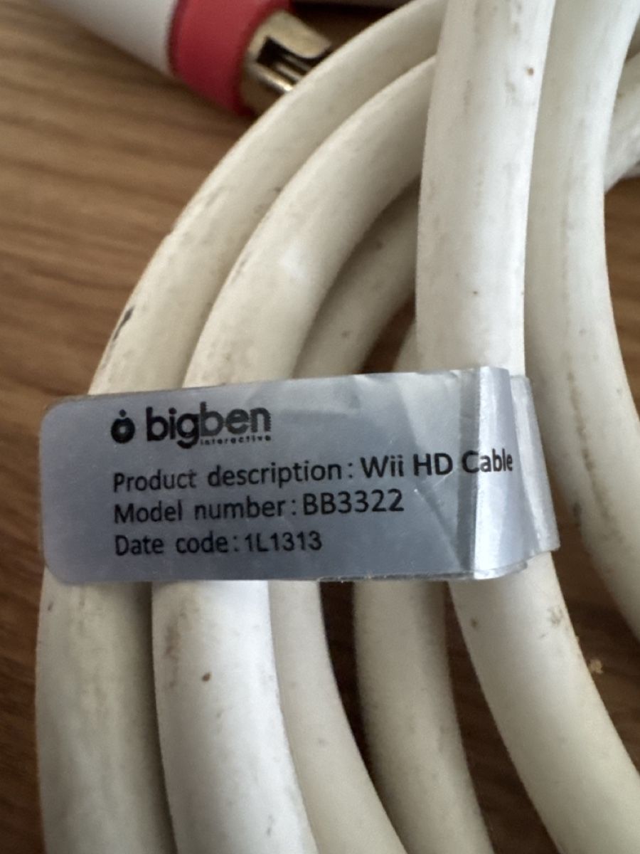 Nintendo Console: BigBen Wii HD Cable - Model BB3322 - Tested and Works! – Usato da Riehen venduto da Lord7M7 2