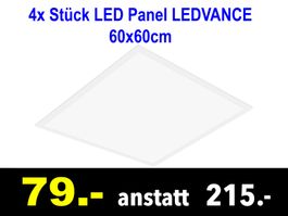 🔴 LED Panel 4x Stück LEDVANCE 60x60cm /422X