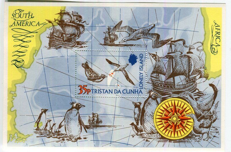 Alle Briefmarken: Block "Schiffe". Tristan da Cunha – Neu und originalverpackt aus Basel von Butsch5